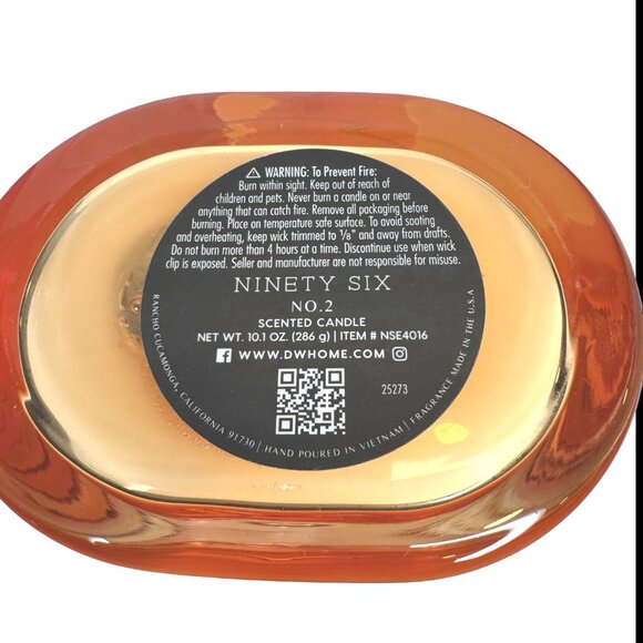 DW Home Ninety Six No 2 Hand Poured Scented Candle, 10.1 Oz/286 g DW Home Ninety Six No 2 Hand Poured Scented Candle, 10.1 Oz/286 g